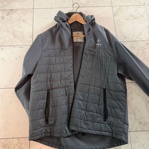 Hurley Men's Charcoal Puffer Jacket